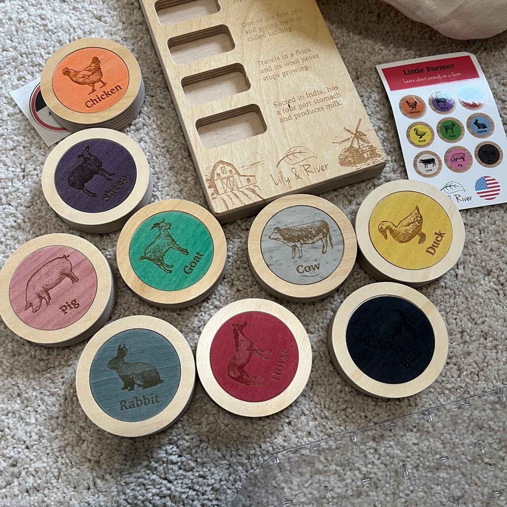 Lily & River Little Farmer Wooden Game